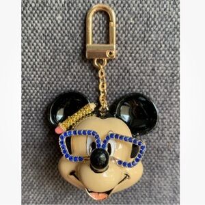 Baublebar Disney Mickey Mouse Bag Charm with Blue and Gold Accents